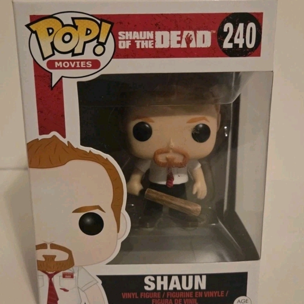 Funko Pop Shaun Of The Dead 240 Vinyl Figure Comedy Horror Movie